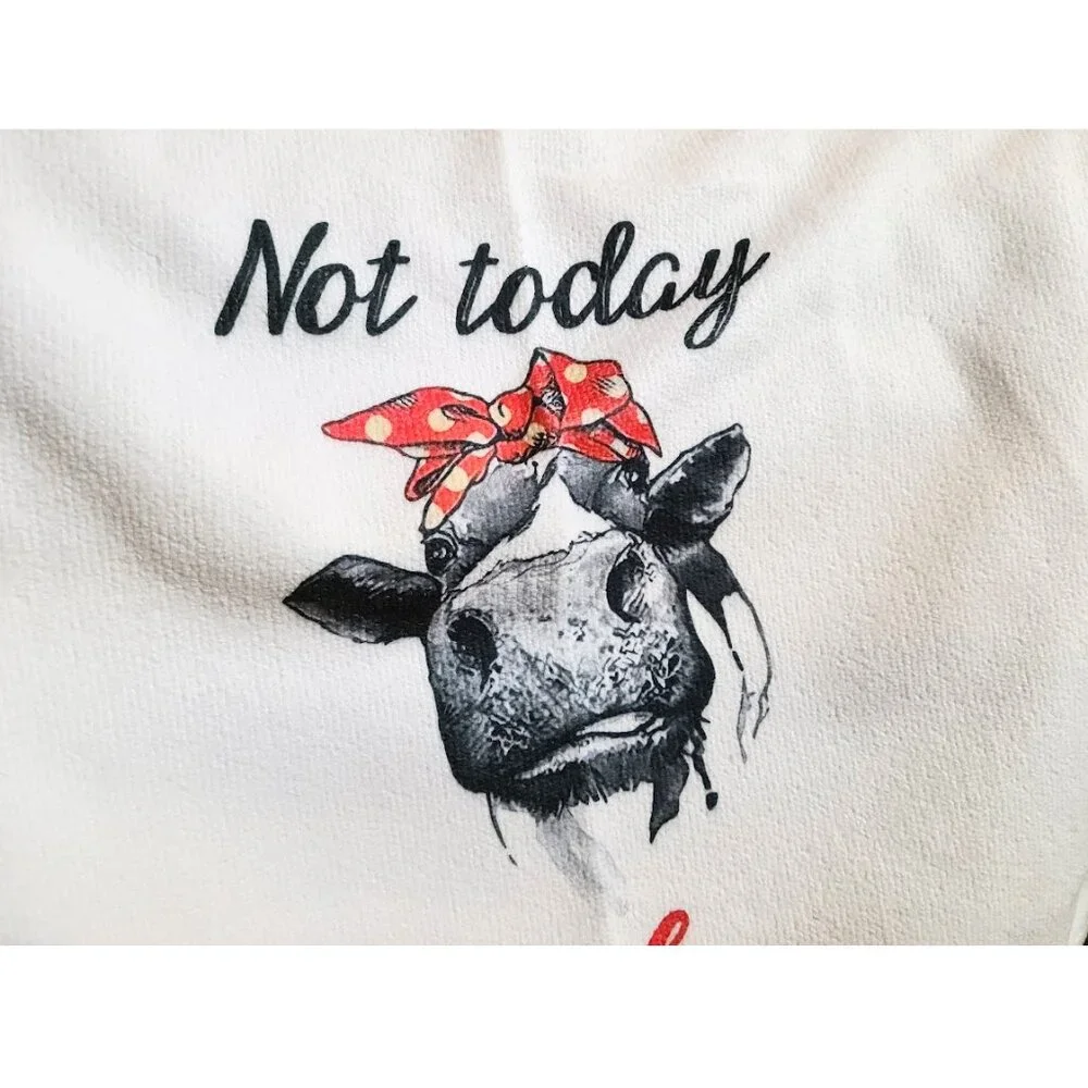 Farmhouse Kitchen Towels Set Cow Decor Country Cottage Decoration Dish Cloths